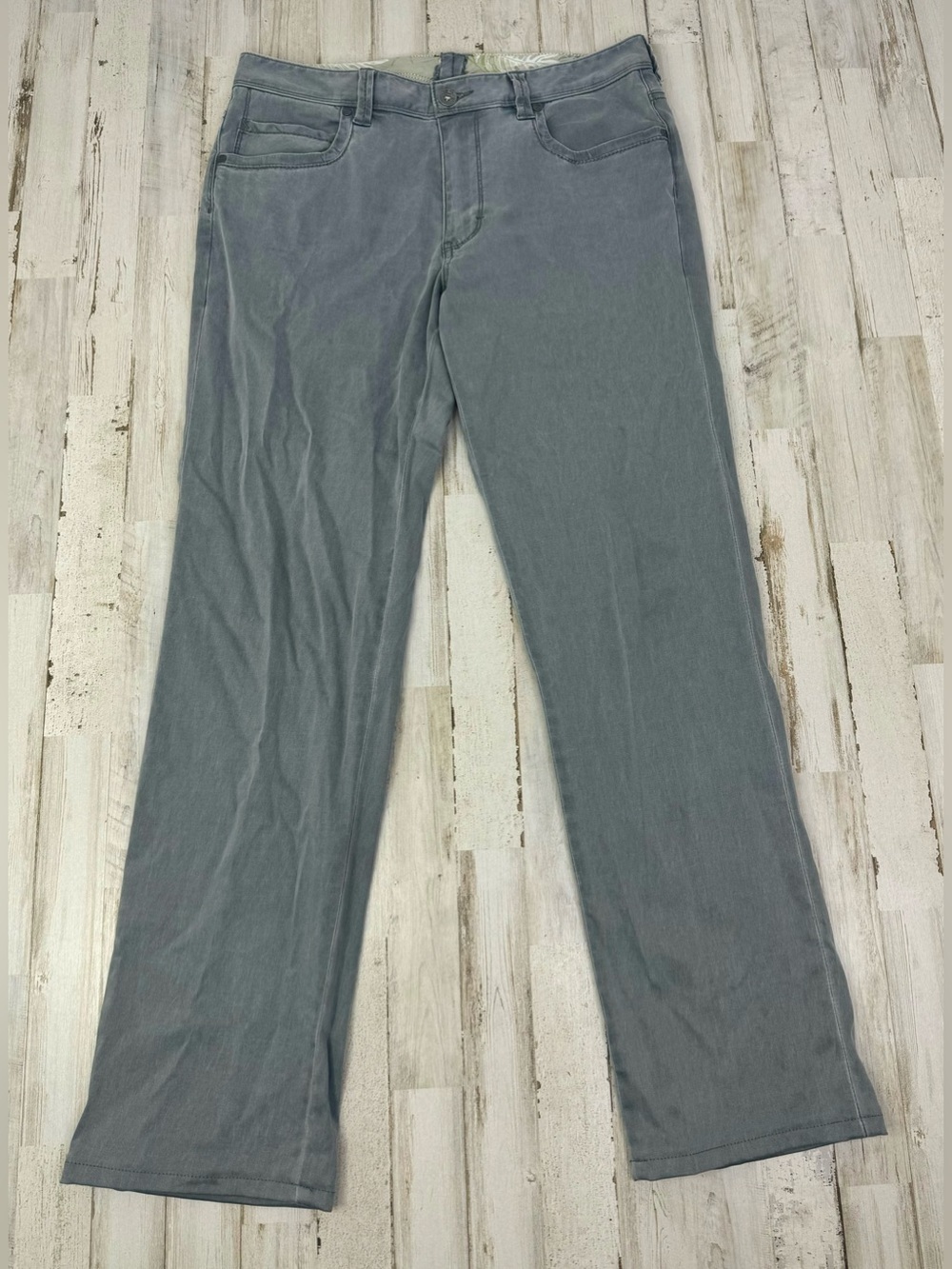 Tommy Bahama Pants Mens 32x31 Khaki Gray Cotton Tencel